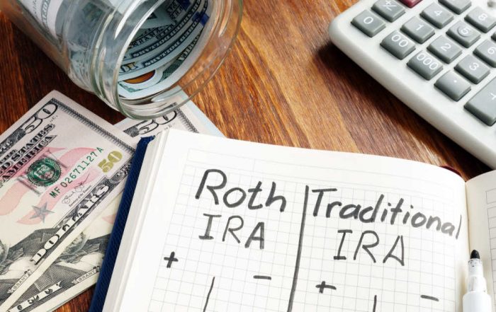 Roth,Ira,Vs,Traditional,Ira,Written,In,The,Notepad.