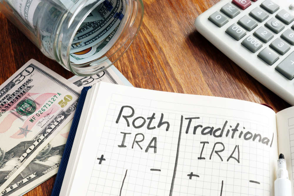 Roth,Ira,Vs,Traditional,Ira,Written,In,The,Notepad.